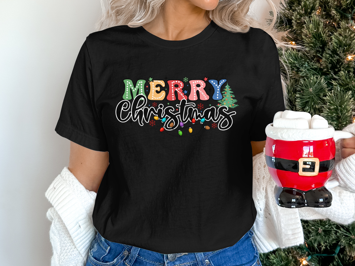 Colorful Merry Christmas T-Shirts