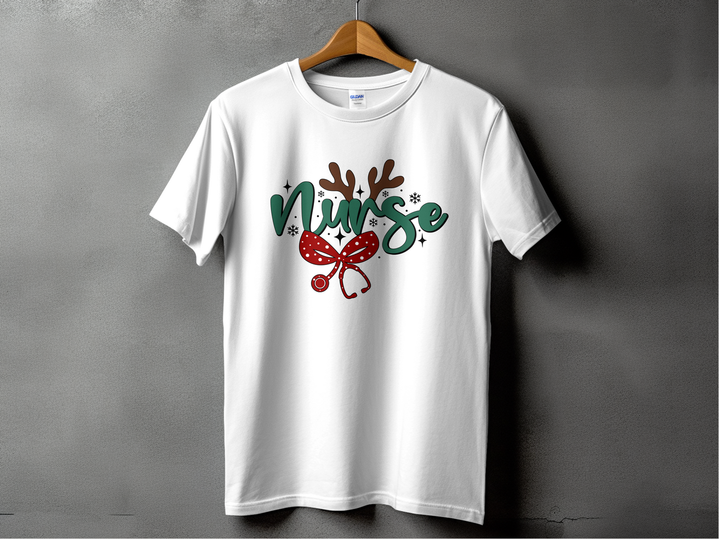 Nurse Christmas Theme T-shirt