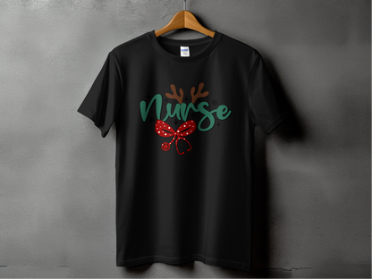 Nurse Christmas Theme T-shirt