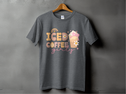 Iced Coffee Girly T-Shirts