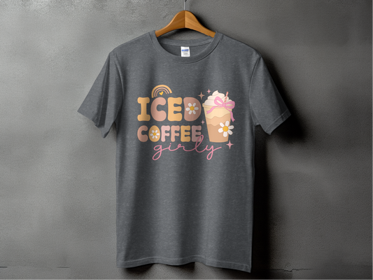 Iced Coffee Girly T-Shirts
