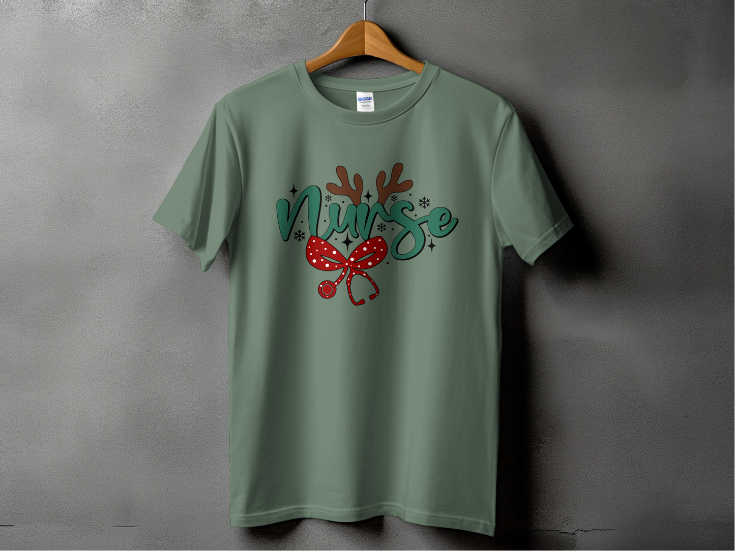 Nurse Christmas Theme T-shirt